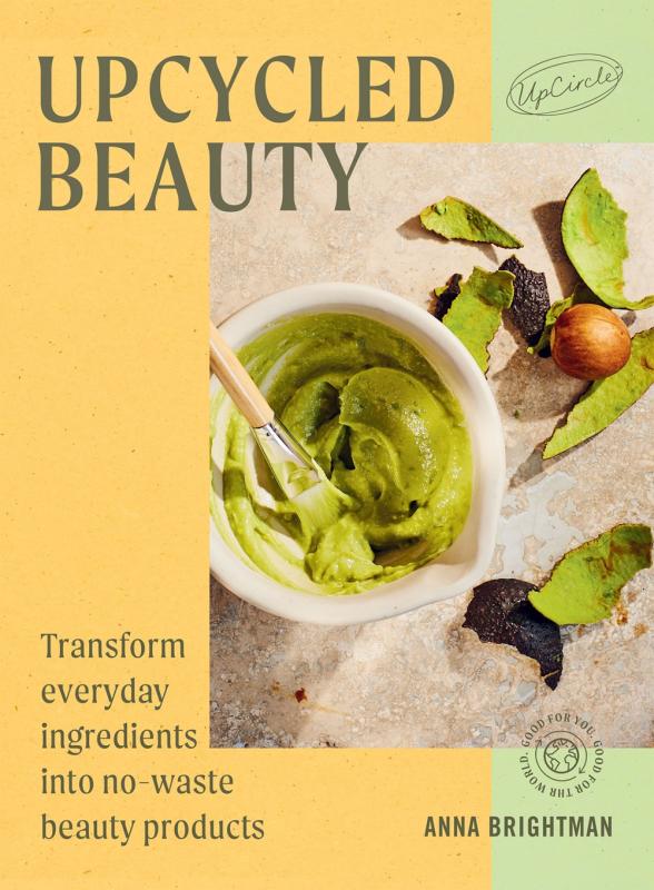 yellow and green cover with bowl of mashed food with green text