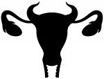 a uterus with devil horns