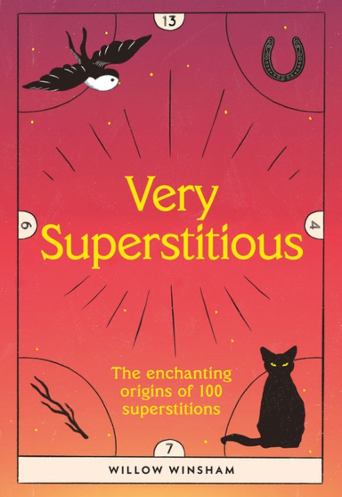 red cover with yellow text and black cat