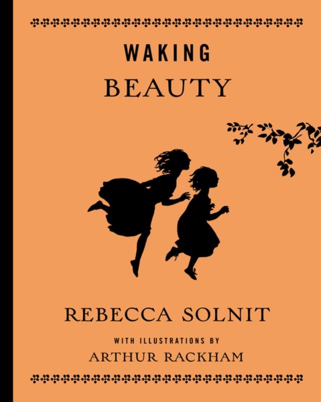 two silhouettes of girls moving towards a branch sticking onto the cover from the right