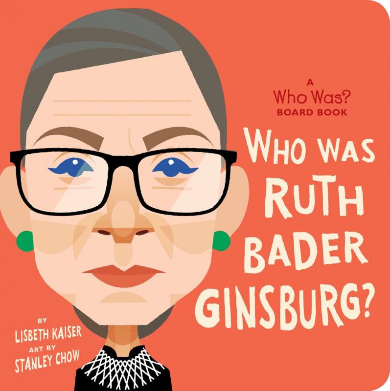 a portrait of Ruth Bader Ginsburg.