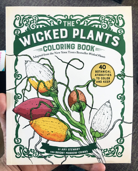 wicked plants coloring book cover