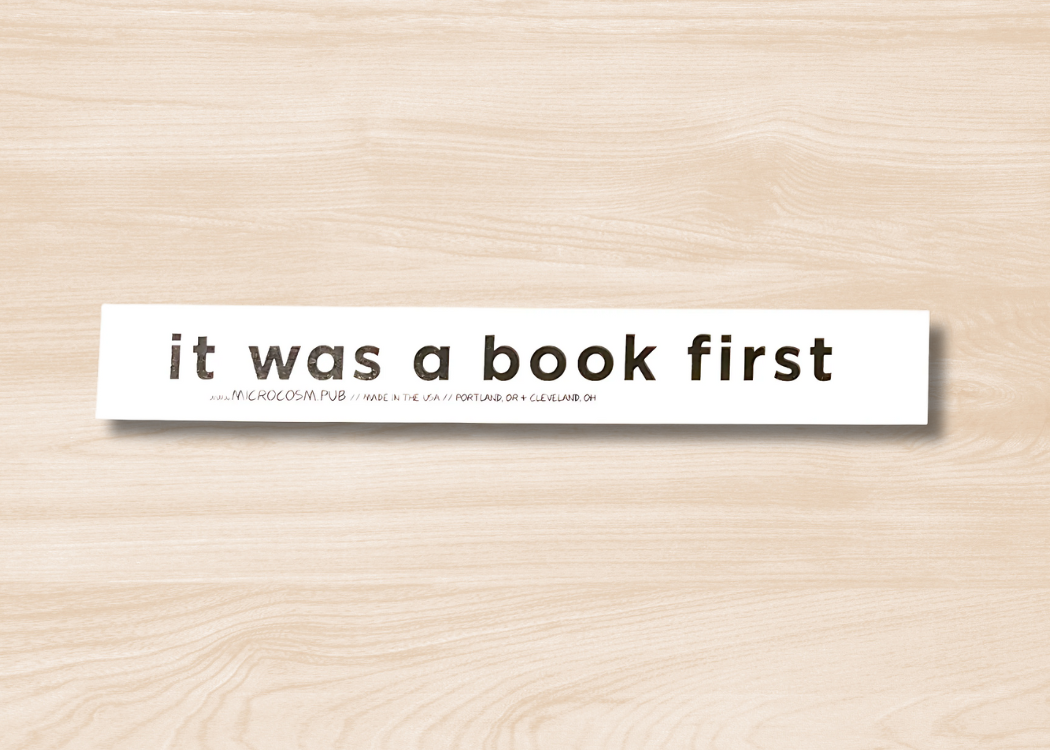 Sticker #539: It Was a Book First