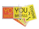 You Are a Badass Notecards: 10 Notecards and Envelopes 