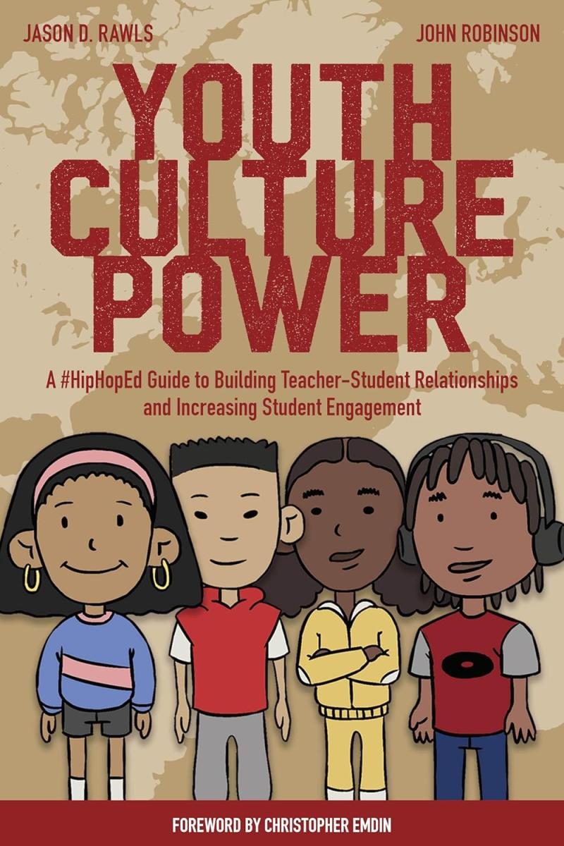brown cover with red text with illustration of kids standing