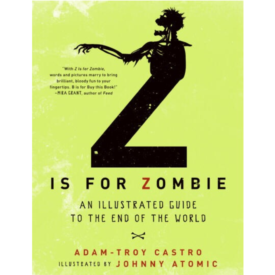 a zombie arises from a huge letter Z